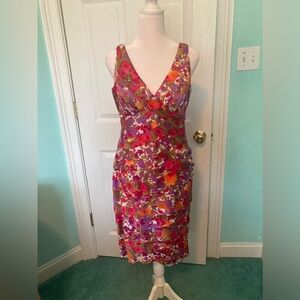 Jones Wear - Multi-colored Tiered Dress
